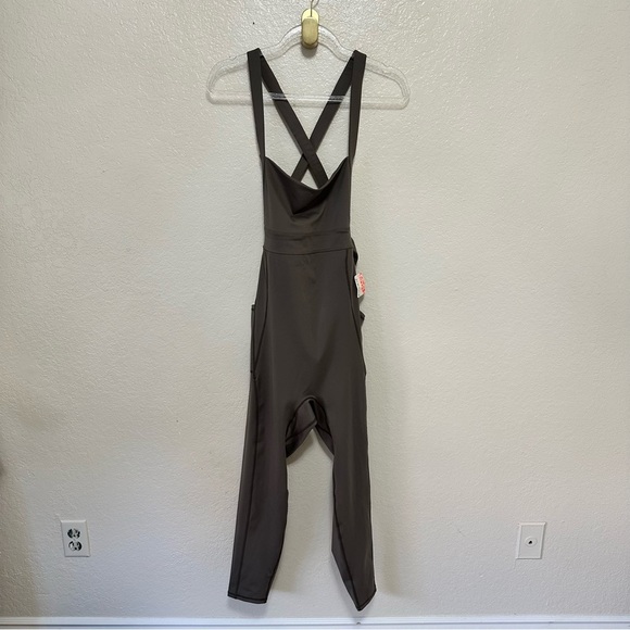 NEW free people movement My High Onesie brown jumpsuit size L - Picture 3 of 14